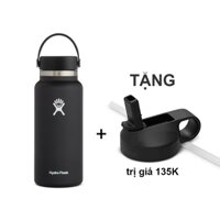 [𝐓Ặ𝐍𝐆 𝐊È𝐌 𝐍Ắ𝐏 𝐇Ú𝐓] Bình Giữ Nhiệt Hy.dro F.la.sk Cao Cấp 1 lít - Bình Nước Giữ Nhiệt Cao Cấp Của Mỹ Tặng Kèm Nắp Hút.