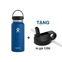 [𝐓Ặ𝐍𝐆 𝐊È𝐌 𝐍Ắ𝐏 𝐇Ú𝐓] Bình Giữ Nhiệt Hy.dro F.la.sk Cao Cấp 1 lít - Bình Nước Giữ Nhiệt Cao Cấp Của Mỹ Tặng Kèm Nắp Hút.