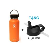 [𝐓Ặ𝐍𝐆 𝐊È𝐌 𝐍Ắ𝐏 𝐇Ú𝐓] Bình Giữ Nhiệt Hy.d.ro. Fla.sk Cao Cấp 1 lít - Bình Nước Giữ Nhiệt Cao Cấp Của Mỹ Tặng Kèm Nắp Hút.
