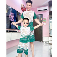 ❤️ GIÁ SẬP SÀN ❤️ Bộ đồ thun lạnh bia SAIGON nam nữ quẩn lửng áo tay cộc mặc nhà đi chơi tập gym trẻ trung năng động - H