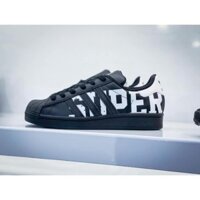 🏵️ Giày ADIDAS SUPERSTAR BLACK BIG LOGO Chính Hãng. 👌