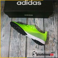 ⛸️ Giày đá bóng mềm X Ghosted .3 TF xanh chuối vạch đen | Da vải siêu bền, trọng lượng nhẹ *  *