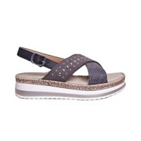 ️🛒  Giày Sandal Nữ Đế 4Cm Màu Xám Bata 661-2002