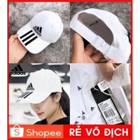 ⚡️ [ HÀNG XUẤT DƯ 1:1 ] Mũ / Nón kết Nam nữ Adidas SIX-PANEL CLASSIC 3-STRIPES - DU0197(Trắng) / Ảnh thật / CÓ SẴN HÀNG