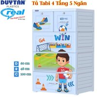 🚀☎️ HOẢ TỐC 2H Tp.HCM ☎️🚀 Tủ Nhựa Duy Tân Tabi 4 Tầng-5 Ngăn - CẦU THỦ