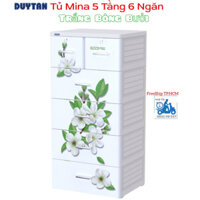 ☎️ Miễn Phí Giao Hàng TP.HCM ☎️ Tủ Nhựa Duy Tân Mina 5 Tầng -6 Ngăn Hoa Bưởi