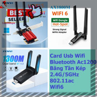 𝙂𝙄Á 𝙂Ố𝘾 Card mạng Card wifi Bluetooth Fenvi Wifi 5 Pci-e Không Dây Ac1200 Băng Tần Kép 2.4G/5GHz 802.11ac wifi 6 ax1