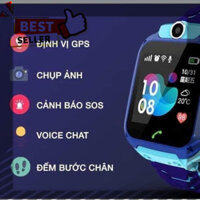 𝙂𝙄Á 𝙂Ố𝘾 Đồng Hồ Thông Minh Trẻ Em Q12 Lắp Sim Nghe Gọi 2 Chiều,Nhắn Tin, Định Vị LBS, Chống Nước IP67, cuộc goi SOS