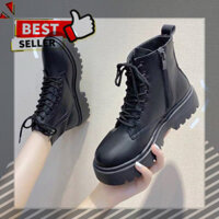𝙂𝙄Á 𝙂Ố𝘾 Giày bốt nữ ullzang Khóa Cạnh siêu hot , giày boot nữ thời trang