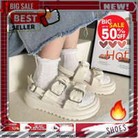 𝙂𝙄Á 𝙂Ố𝘾 Giày sandal nữ quai ngang bèo nhúm khuy cài đế cao 4p xinh đơn giản mix nhẹ nhàng/cá tính đẹp đi chơi học dễ