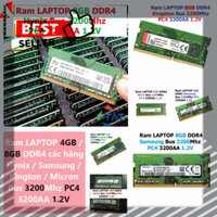 𝙂𝙄Á 𝙂Ố𝘾 Ram Laptop DDR4 Kingston / Hynix / Samsung / Micron 4GB / 8GB Bus 3200MHz PC4-3200AA 1.2V Chính Hãng Dùng Ch