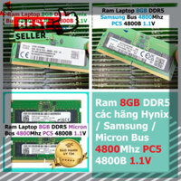 𝙂𝙄Á 𝙂Ố𝘾 Ram Laptop DDR5 Micron / Hynix / Samsung 8GB Bus 4800MHz PC5-4800B 1.1V Dùng Cho Máy Tính Xách Tay