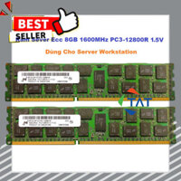 𝙂𝙄Á 𝙂Ố𝘾 Ram Server Micron 8GB 1600MHz PC3-12800R 1.5V ECC Registered - SHOP BÁN HÀNG UY TÍN