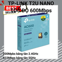 𝙂𝙄Á 𝙂Ố𝘾 Usb Wifi TP-Link chuẩn AC600 Mbps 5Ghz thu sóng Wifi băng tần kép Gigabit Archer T2U Nano /  T2U Plus dành c