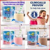 ❤️ [Q3] [Date 9/2026] Sữa Bột Pediasure Mỹ Vani Socola Dâu Grow Gain 400g Bay Air Có Bill HỎA TỐC