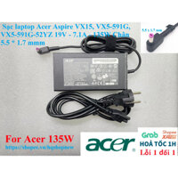 ⚡️ Sạc laptop Acer Aspire VX15, VX5-591G, VX5-591G-52YZ 19V - 7.1A - 135W Chân 5.5 * 1.7 mmm