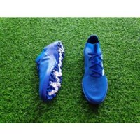 ️⚽ SẴN Giày bóng đá Adidas Nemeiz cổ chéo Messi . TF ( Xanh Dương ) . 🌭 🏈️