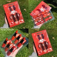 ❤️ Set 6 son sáp Kiss Beauty Lipstick Mat Color tone Đỏ ❤️
