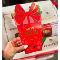 🍫🍾🍒🌸🥥🌴🇩🇪❤️🤍 SOCOLA CHERRY MON CHERI - SOCOLA DỪA RAFFAELLO HỘP QUÀ NƠ SANG TRỌNG HOẠ TIẾT GIÁNG SINH NOEL CỦA ĐỨC 120G