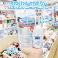 ☁️ Sữa Chống Nắng Lành Tính, Dành Cho Da Nhạy Cảm Senka Perfect UV Gentle Milk A SPF 50+/PA++++ 40ml 🌞