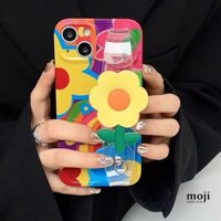 A.006 Ốp điện thoại dây đeo tay Colorful flower cao cấp