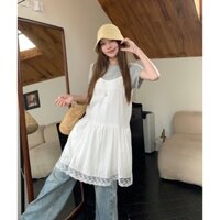 A086 Áo thun & Váy yếm 2 dây - BLOOM