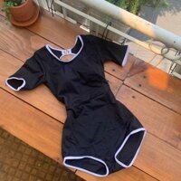 A12- Bikini một mảnh, đồ bơi kín đáo khoét lưng