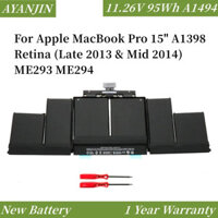 A1494 A1417 Pin máy tính xách tay cho Apple MacBook Pro 15 "A1398 Retina 212 2013 2014 năm