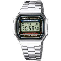 A168WA-1WDF | Đồng Hồ Casio | Điện Tử Cổ Điển | Dây Kim Loại | Chống Nước