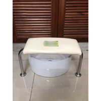 A16/(HOẢ TỐC) CÂY GÁC CHÂN,KỆ GÁC CHÂN, THANH INOX GÁC CHÂN LÀM MÓNG, LÀM NAIL HOPU-350Na