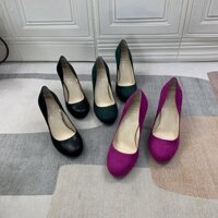 A1900 Jessica simpson Thu Đông 2024 Nữ slip on Giày Cao Gót Đầu Tròn 7 8 8.5