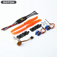 A2217 KV1250KV Động cơ không chổi than 40A ESC SG90 9G Micro Servo 8060 Cánh quạt cho máy bay trực thăng cánh cố định RC