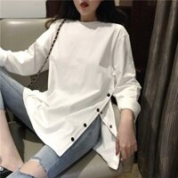 A229 ÁO ULZZANG XẺ TÀ CÁCH ĐIỆU