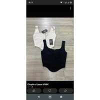 a284 Áo corset khuy trước