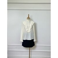 A2939 Áo ZARA Hàng hiệu chính hãng thời trang nữ màu kem size XS Secondhand thanh lý ký gửi