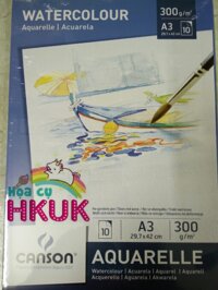 A3 – Canson Aquarelle watercolour Acid Free France CP – Cold Press – 300g