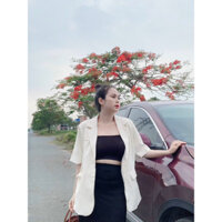 a3031 áo khoác vest tay lửng