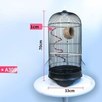 [A309] Lồng Chim Tròn Chân Hoa Văn bằng thép Kích Thước 33x33x70cm cho các loại chim cảnh vừa và nhỏ