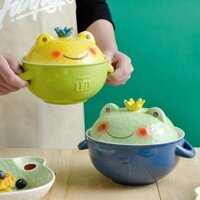 A34511 - Bát mì, súp ăn liền dung tích 700ML bằng sứ hoạt hình hoàng tử ếch siêu cute
