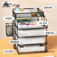 A3A4Giá Đựng Tài Liệu Để Bàn Bằng Kim Loại Hộp Lưu Trữ Tài Liệu Văn Phòng Shuli Hộp Lưu Trữ Tài Liệu Bằng Sắt Nhiều Lớp