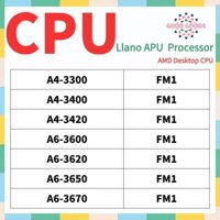 A4-3300 A4-3400 A4-3420 A6-5600 A6-3620 A6-650 A6-3-3670 AMD Llano APU Bộ xử lý Ổ cắm CPU để bàn FM1 905Pin