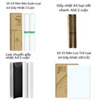 A4 Giấy Nhiệt Cho PeriPage A40 Máy In Nhanh Khô Lưu Trữ Dài Không Mực Ảnh Hình PDF Tập Tin Hóa Đơn Ghi Nhớ giấy In