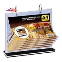 A4 Lật Bàn Menu Đứng Nhiều Trang Để Thẻ Bàn Menu Hiển Thị Chân Đế Menu Để Bàn Menu Album Ảnh Khung Ảnh