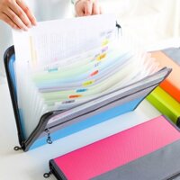 A4 Multi-layer Organ Bag Zipper Information Briefcase Document File Folder Pack