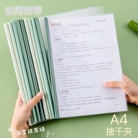 A4 Thanh Vẽ Thư Mục Thư Mục Xe Đẩy Vẽ Thanh Kẹp Trong Suốt Dày Lịch Học Sinh Kiểm Tra Kẹp Giấy Lưu Trữ Dữ Liệu Sách 3.9