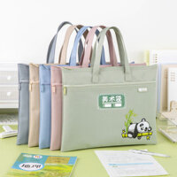 A4 Túi Nghệ Thuật Học Sinh Tiểu Học Túi Tập Tin Hai Lớp Sổ Phác Thảo Vẽ Bảng Túi Tote Trẻ Em a4 Vẽ Sách Túi Bảo Quản 3.9