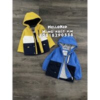 A451 - Áo khoác raincoat phối màu color block cho bé