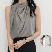 A47|Áo sơ mi công sở hàn quốc cộc tay sang trọng voan kiểu nữ sang trọng gd_order
