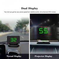 A5 hud vệ tinh Mới nhất GPS đồng hồ tốc độ ô tô hud đầu hiển thị KM / h MPH cho ô tô Xe đạp Xe máy Phụ kiện ô tô