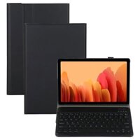 A500S Bàn phím đèn nền Bluetooth có thể tháo rời Ultrathin Vỏ da lật ngang có giá đỡ cho Samsung Galaxy Tab A7 10.4 (2020) T500 / T505 (Đen)